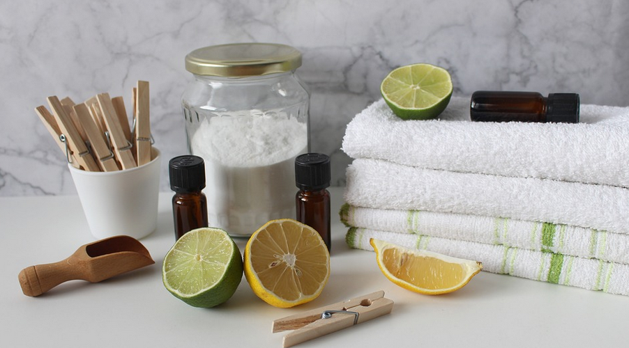 white towels
